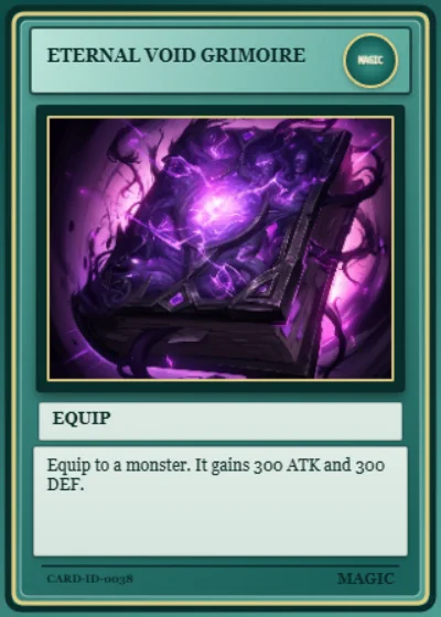 Eternal Void Grimoire using a custom Magic layout