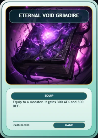 Eternal Void Grimoire using a different custom Magic layout