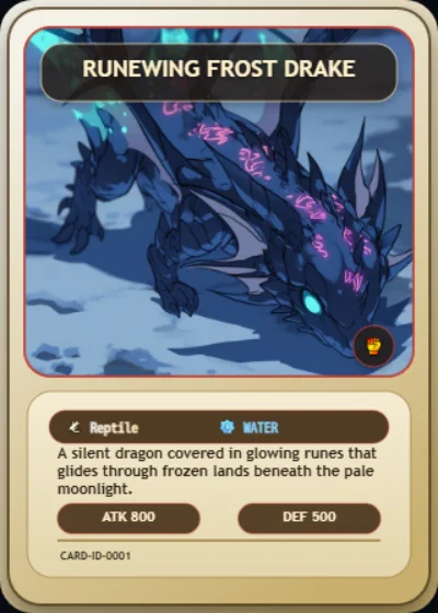 Runewing Frost Drake using a different custom Monster layout