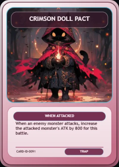 Crimson Doll Pact using a different custom Trap layout